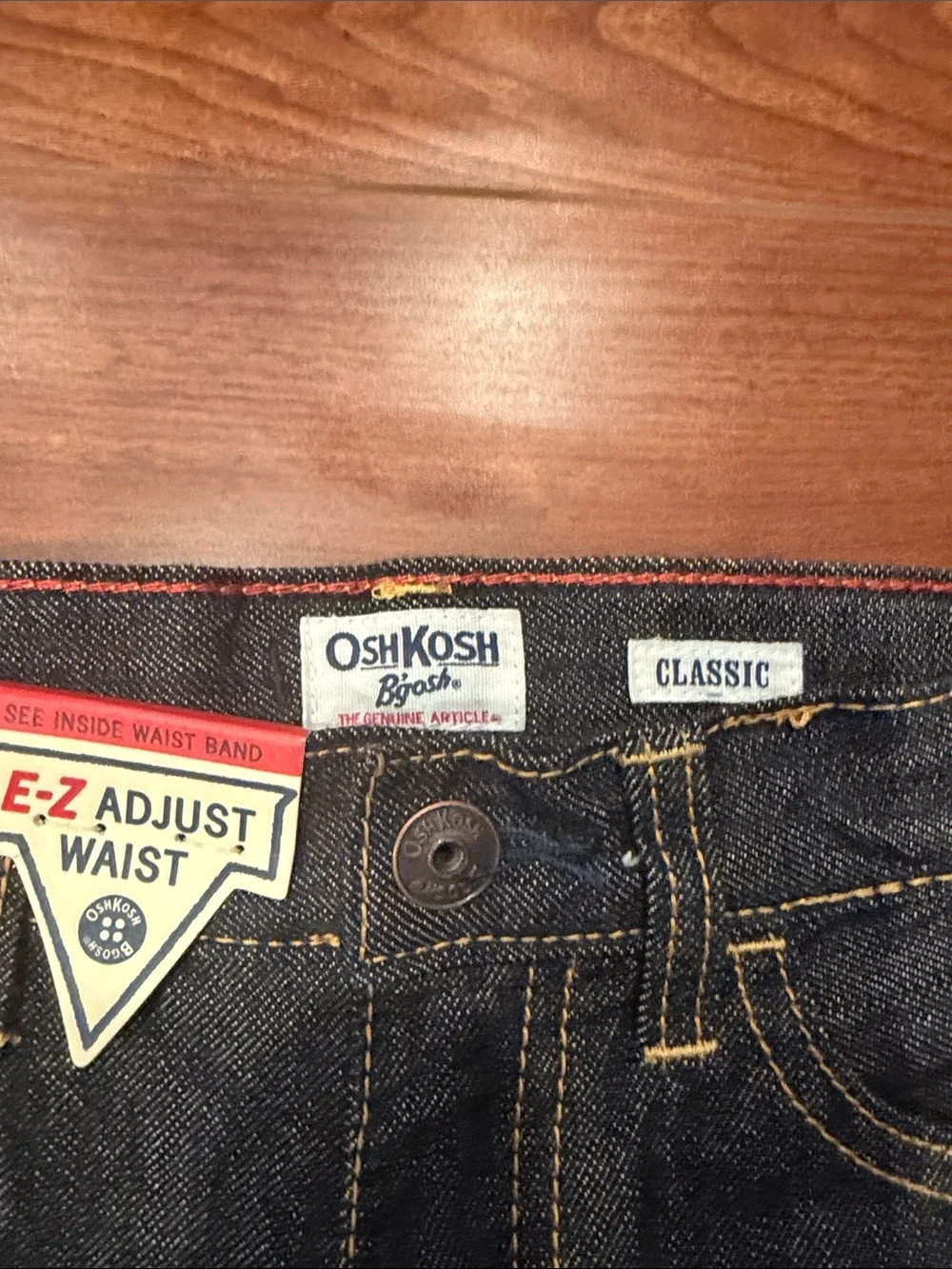 NWT OshKosh B’gosh Boys Classic Dark Wash Jeans 6H Husky